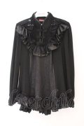 Qutie Frash / チャイナパフカットソー  ブラック O-26-02-23-076-QU-TO-OW-OS