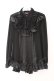 画像1: Qutie Frash / チャイナパフカットソー  ブラック O-26-02-23-076-QU-TO-OW-OS (1)