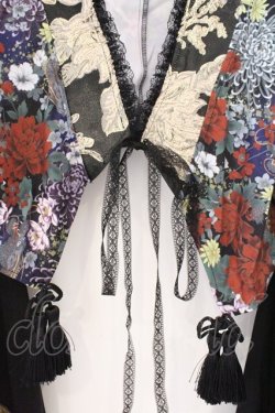 画像2: Qutie Frash / 2025プレミアムセット【華龍】着物カーデ  ブラック O-26-02-23-077-QU-SK-OW-OS