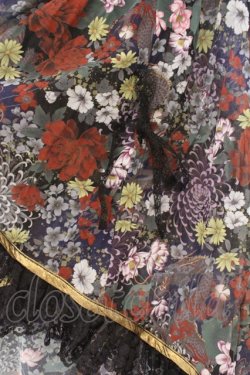 画像2: Qutie Frash / 2025プレミアムセット【華龍】オーバースカート  ブラック O-26-02-23-080-QU-SK-OW-OS