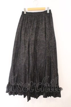 画像1: Qutie Frash / 2025プレミアムセット【華龍】ロングスカート（パニエ入り）  ブラック O-26-02-23-081-QU-SK-OW-OS