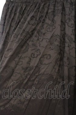 画像2: Qutie Frash / 2025プレミアムセット【華龍】ロングスカート（パニエ入り）  ブラック O-26-02-23-081-QU-SK-OW-OS