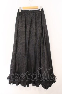 画像4: Qutie Frash / 2025プレミアムセット【華龍】ロングスカート（パニエ入り）  ブラック O-26-02-23-081-QU-SK-OW-OS