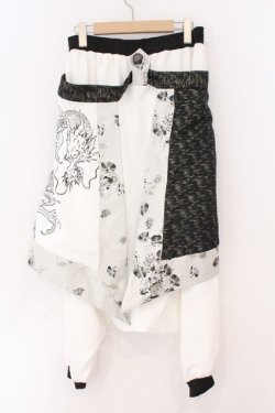 画像4: Qutie Frash / ラップ付きサルエルパンツ  ホワイト O-26-02-23-082-QU-PA-OW-OS