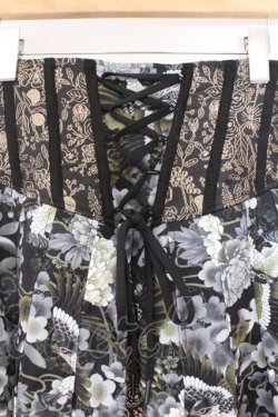 画像2: Qutie Frash / リボン袴コルセット  ブラック O-26-02-23-085-QU-SK-OW-OS