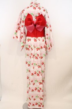 画像6: Angelic Pretty / いちごミルフィーユ浴衣  ピンク O-26-02-23-006-AP-OP-OW-OS