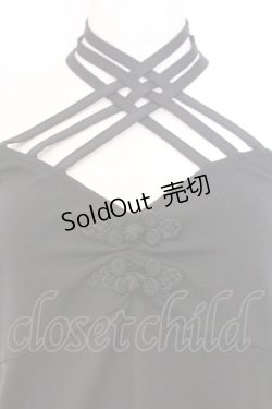 画像2: Qutie Frash / クロスキャミ  ブラック O-26-02-23-008-QU-TO-OW-OS