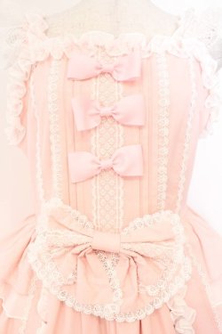 画像2: AND ROMEO / 豪華絢爛ジャンパースカート  ピンク O-26-02-23-010-LO-OP-OW-OS