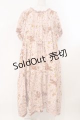 PINK HOUSE / ギンガムうさぎプリントワンピース【お直しあり】  ピンク O-26-02-23-002-LO-OP-IG-OS