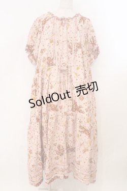 画像1: PINK HOUSE / ギンガムうさぎプリントワンピース【お直しあり】  ピンク O-26-02-23-002-LO-OP-IG-OS