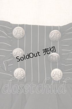 画像2: Chalmiere / ストライプフリルスカート M クロ O-26-02-23-013-0-SK-YM-OS