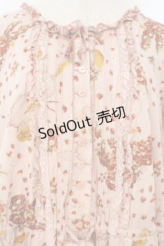 画像2: PINK HOUSE / ギンガムうさぎプリントワンピース【お直しあり】  ピンク O-26-02-23-002-LO-OP-IG-OS (2)