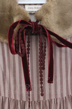 画像2: Jane Marple / ウィンターラビットワンピース M ブラウン×ボルドー O-26-02-23-017-JM-OP-OW-OS
