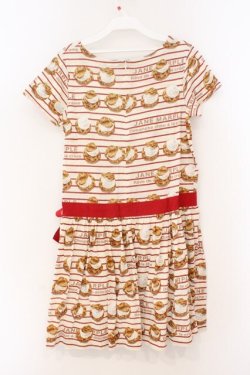 画像4: Jane Marple / Choux a la cremeのワンピース M アイボリー×ワイン O-26-02-23-018-JM-OP-OW-OS