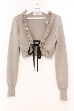 画像1: Jane Marple / ラメニットのボレロ M ゴールド O-26-02-23-021-JM-TO-OW-OS