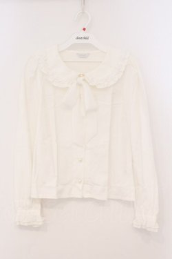 画像1: MILK / ミシェルブラウス  シロ O-26-02-23-022-ML-BL-OW-OS