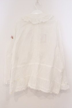 画像4: PINK HOUSE / ステッチブラウス  シロ O-26-02-24-028-LO-BL-IG-OS