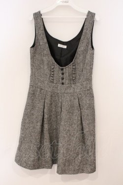 画像1: LODISPOTTO / ラメツイードジャンパースカート M クロ O-26-02-24-035-LO-OP-IG-OS