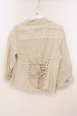 画像2: axes femme / リネンジャケット M・ 生成り O-26-02-24-042-AX-JA-IG-OS