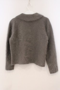 画像3: PINK HOUSE / アンゴラカーディガン  グレー O-26-02-24-004-LO-TO-OW-OS