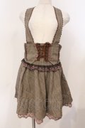 axes femme / コルセット風サスペンダースカート M ブラウン O-26-02-24-046-AX-SK-IG-OS