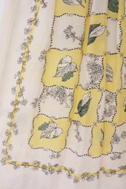 画像2: Jane Marple Dans Le Salon / Winter leafエアリースカート M イエロー系 O-26-02-24-005-JM-SK-OW-OS