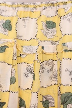 画像3: Jane Marple Dans Le Salon / Winter leafエアリースカート M イエロー系 O-26-02-24-005-JM-SK-OW-OS
