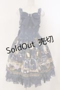 Angelic Pretty / メルカトル骨董品店ロングジャンパースカート  ネイビー O-26-02-24-053-AP-OP-OW-OS