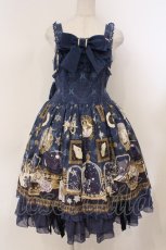 画像1: Angelic Pretty / メルカトル骨董品店ロングジャンパースカート  ネイビー O-26-02-24-053-AP-OP-OW-OS (1)