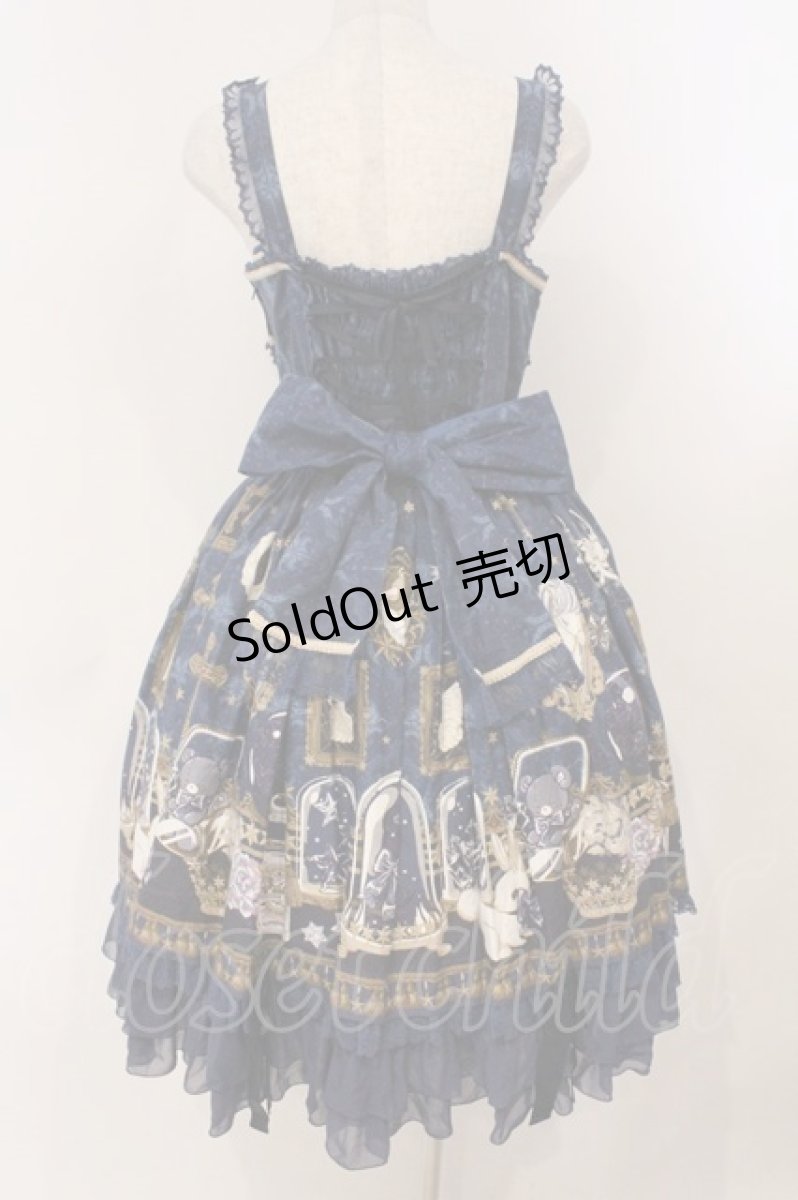 画像6: Angelic Pretty / メルカトル骨董品店ロングジャンパースカート  ネイビー O-26-02-24-053-AP-OP-OW-OS (6)
