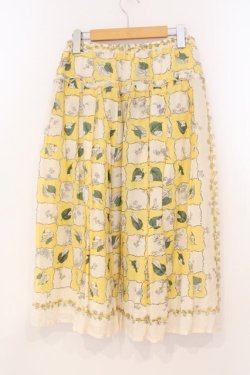 画像4: Jane Marple Dans Le Salon / Winter leafエアリースカート M イエロー系 O-26-02-24-005-JM-SK-OW-OS