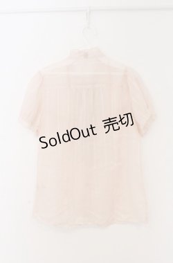 画像4: axes femme / ボウタイ付フィルムドビーブラウス L ピンク O-26-02-24-1026-AX-BL-IG-OS