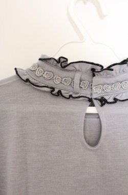 画像4: axes femme / ブラウス風プルオーバー M グレー O-26-02-24-1029-AX-TO-IG-OS