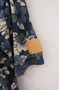 画像2: Karl Helmut / ハイビスカス柄Tシャツ L ネイビー O-26-02-24-1032-EL-TO-IG-OS