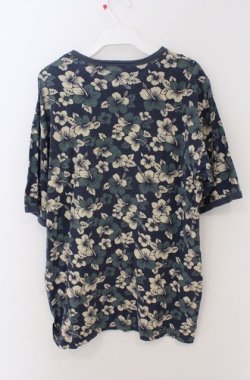 画像3: Karl Helmut / ハイビスカス柄Tシャツ L ネイビー O-26-02-24-1032-EL-TO-IG-OS