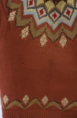 画像2: MEN'S KANEKO ISAO / ニットベスト  ブラウン O-26-02-24-1036-EL-TO-IG-ZT609 (2)