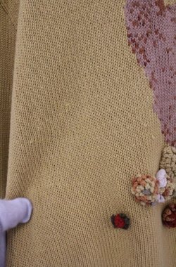 画像2: MEN'S KANEKO ISAO / モチーフ付きくまニット  イエロー O-26-02-24-1040-EL-TO-IG-OS