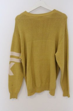 画像3: MEN'S KANEKO ISAO / モチーフ付きくまニット  イエロー O-26-02-24-1040-EL-TO-IG-OS