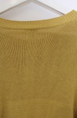 画像4: MEN'S KANEKO ISAO / モチーフ付きくまニット  イエロー O-26-02-24-1040-EL-TO-IG-ZT641 (4)