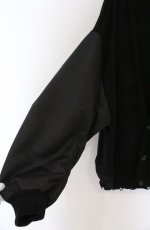 画像2: Candy Stripper / 秋元梢コラボ MA-1 SLEEVE KNIT CARDIGAN カーディガン 2 ブラック O-26-02-24-1042-PU-TO-YM-ZT284 (2)