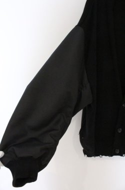 画像2: Candy Stripper / 秋元梢コラボ MA-1 SLEEVE KNIT CARDIGAN カーディガン 2 ブラック O-26-02-24-1042-PU-TO-YM-OS