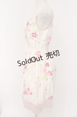 画像3: JESUS DIAMANTE / JAPONドールワンピース  ぼかし薔薇柄ピンク O-26-02-24-1045-JE-OP-OW-OS