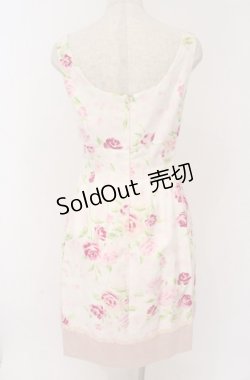 画像4: JESUS DIAMANTE / JAPONドールワンピース  ぼかし薔薇柄ピンク O-26-02-24-1045-JE-OP-OW-OS