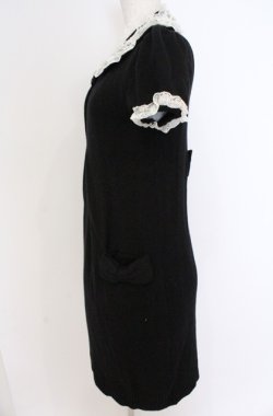 画像4: JESUS DIAMANTE / 丸襟ニットワンピース 40 クロ O-26-02-24-1047-JE-TO-OW-OS