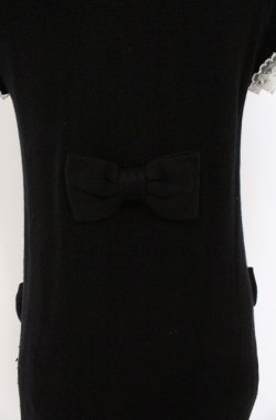 画像6: JESUS DIAMANTE / 丸襟ニットワンピース 40 クロ O-26-02-24-1047-JE-TO-OW-OS