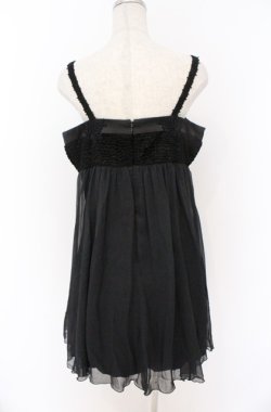 画像4: JESUS DIAMANTE / ファー切り替えワンピース 40 クロ O-26-02-24-1048-JE-OP-OW-OS