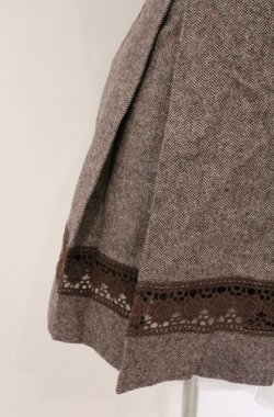 画像2: Secret Honey / 裾レースヘリンボンスカート 2 ブラウン O-26-02-24-1051-CA-SK-YM-OS