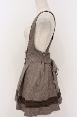 画像4: Secret Honey / 裾レースヘリンボンスカート 2 ブラウン O-26-02-24-1051-CA-SK-YM-OS