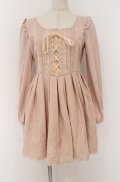 LIZ LISA / カットングレースウールワンピース 0 ピンクベージュ O-26-02-24-1052-LO-OP-YM-OS