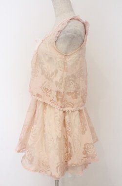 画像4: LIZ LISA / ローズジャガード重ね風ワンピース 0 ピンクｘシロ O-26-02-24-1053-LO-OP-YM-OS